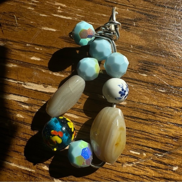 Assemblage Art OOAK Elegant Multicolor Beaded Pendant Necklace 1600Y - Picture 2 of 9